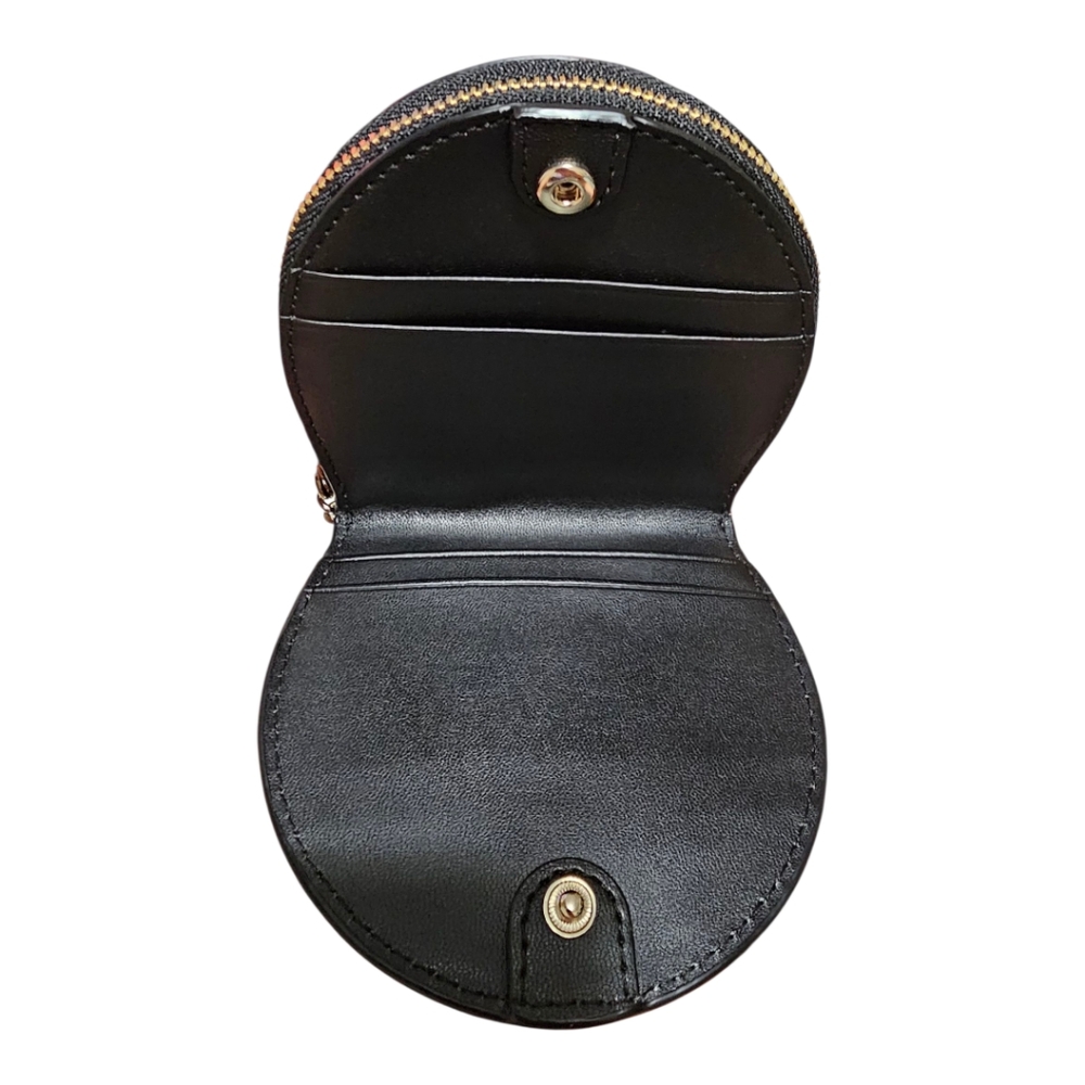 Kate Spade Black Leather Coin Pouch with Key Ring - Picture 4 of 7